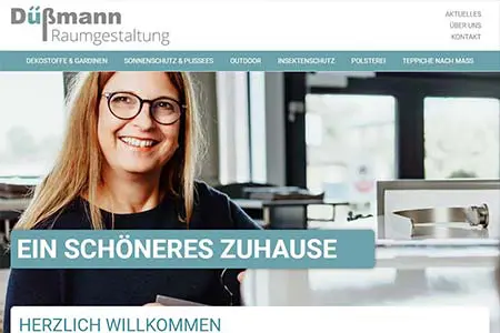 Website: Raumgestaltung Düßmann