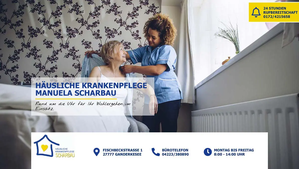 Successive Marketing Referenz: Häusliche Krankenpflege Manuela Scharbau - Website